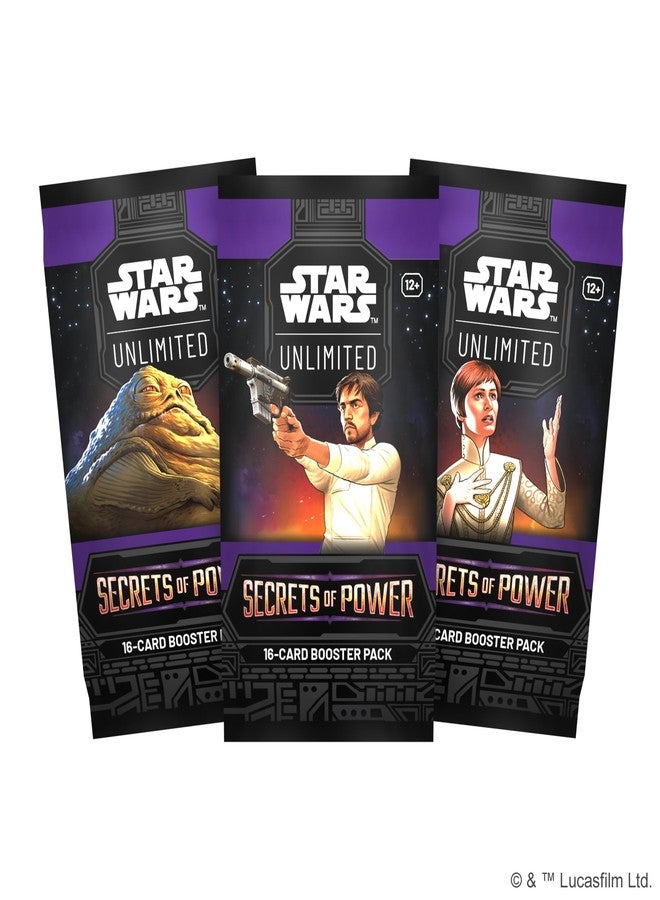 أسمودي عرض معززات لعبة Asmodee Star Wars: Unlimited TCG Secrets of Power - 24 عبوة معززة تحتوي على بطاقات نادرة، وبطاقات لامعة، وبطاقات قادة، وبطاقات رموز، للأعمار من 12 سنة فما فوق، لاعبين أو أكثر، مدة اللعب 20 دقيقة - Image 3